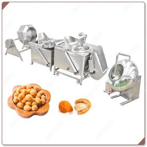 Ligne De Production De Cacahuètes Enrobées De Sucre Vendue