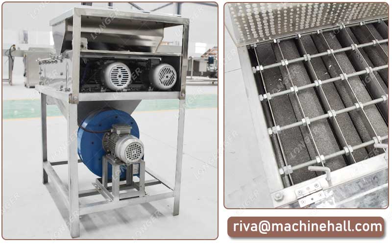 Caractéristiques De La Machine À Éplucher Les Arachides Grillées