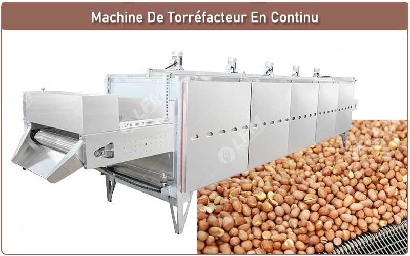 Machine De Torréfacteur En Continu À Griller Les Arachides